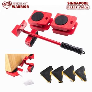【Fireheart Warrior】 Furniture Mover Tool Set | 4 Swivel Dollies & Lifter for Sofa Cabinet & Appliances