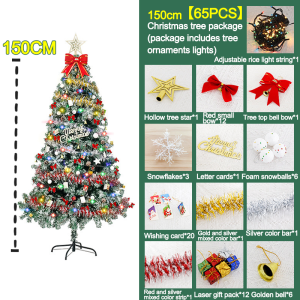 Berry Christmas Tree with 1300 Tips w/ Decor Berry Pinecone White Tips Snow Effect X-mas Decoration Berry Pinecone Christmas Tree Snow White Tips Christmas Decor New Year Indoor Outdoor Decoration Tree 5FT 6FT