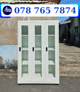 Tủ hồ sơ kính sắt 2 cánh 3 cánh đựng tài liệu cho văn phòng đẹp sang trọng y hình 100% giá rẻ giao nhanh HCMBD ĐN