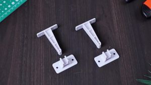 RattanView 2 Packs Camper Door Latch 3 Inch C Style White Plastic for RV