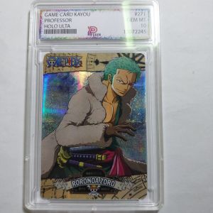 Thẻ One Piece Khung PSAVN lá RORONOA ZORO áo khoát long la Seret holofoil 1459 NF27 1-23