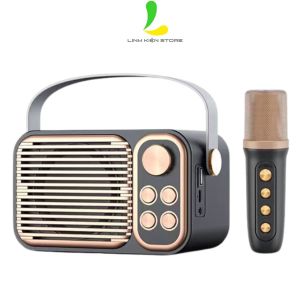 Loa Bluetooth Karaoke Su-Yosd YS104 - Loa xách tay mini YS-104 chất liệu nhựa cao cấp công suất 6W và micro không dây