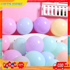 Balon Latex Macaron isi 50pcs ukuran 12 inch Balon Latex warna warni pastel tebal balon dekorasi