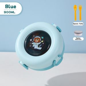 BHQ Cartoon Lunch Box Kids Microwave-safe Bento Container Box Leak-proof Food Storage BPA-free