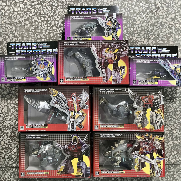 Transformetion G1 Reissue KO dinobots set Grimlock Snarl Swoop Sludge ...