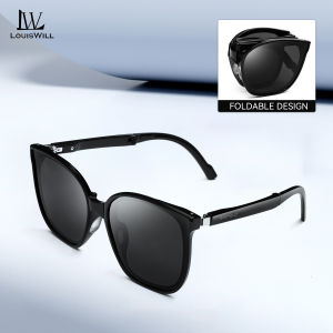 LouisWill แว่นตากันแดดผู้ชายผู้หญิงแว่นตากันแดดพับเก็บได้ป้องกันแสงยูวี400บานพับปรับได้ที่วางโน้ตบุ๊กปรับขาได้รองรับจมูกแบบบูรณาการท่องเที่ยวกลางแจ้ง