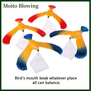 Moito 1Set Balancing bird + pyramid magic physics science enlightenment kid toy gifts