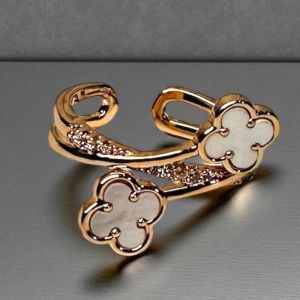 COD Cincin Copper Alloy Bunga Semanggi Premium / Cincin Clover Berkualitas