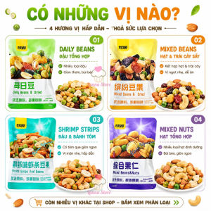 [HÀNG CHUẨN NGON] Hạt mix dinh dưỡng tẩm vị Gan Yuan đậu mix hạt & trái cây sấy khô Kam Yuens (gói ~30g)