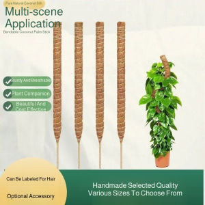Climbing Pole Plant Support Bendable Coconut Moss Stick Indoor Gardening/Climbing Pole Decorative Plant Training Column Flexible For Hobbyists