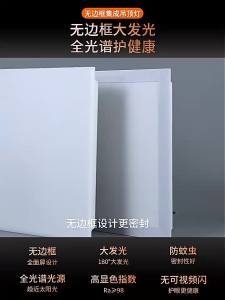 [1765 People Collection ] Frameless Panel Light Integrated Ceiling led Embedded Tablet 300×300×600 Kitchen and Bathroom Aluminum Gypsum Board