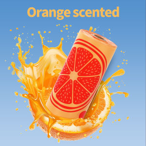 Biodegradable Fruit-Scented Dog Poop Bags Lemon Orange Scented Eco-Friendly Leakproof Strong Easy-Tear Pet Waste Bags for Walking Cleaning