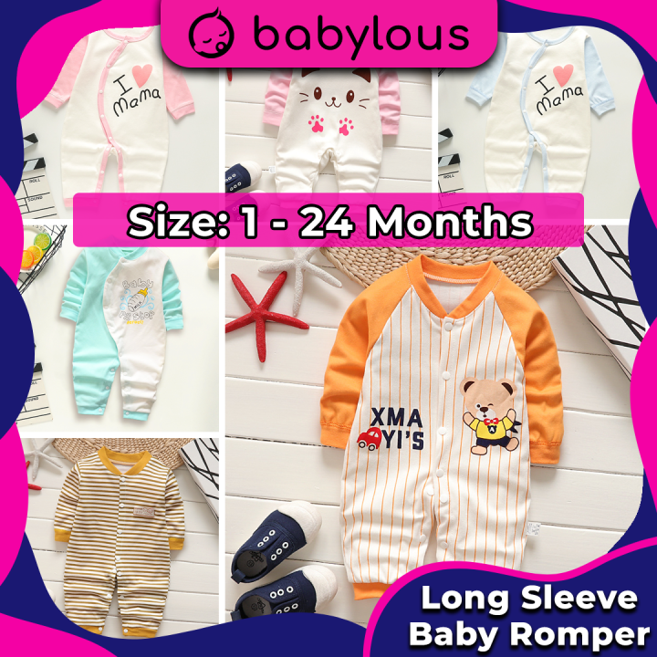 Newborn Baby Romper Clothing Baju Bayi Infant Long Sleeve Rompers