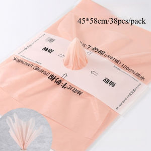 38pcs/pack Solid Color Packaging Tissue Paper Handmade Diy Materials Colorful Flowers Bouquet Wrapping Paper