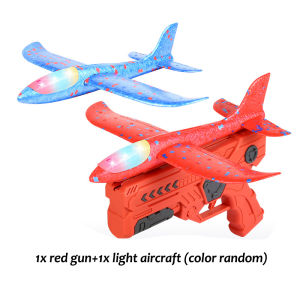 Hand Throwing Aeroplane Toy Foam Flying Glider Kids LED Plane Toys Kapal Terbang Mainan Airplane Toy