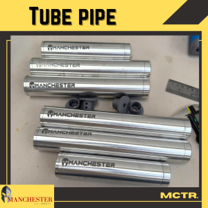 Manchester High Quality Tube Pipe 38mm air suppressor threaded cap in 5" 6" 7" 8" 9" inches length