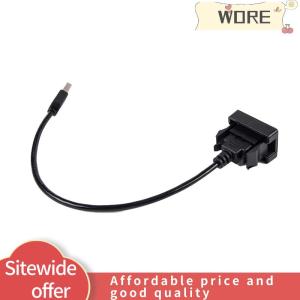 WORE Bộ chuyển đổi Cáp nối dài Nam sang nữ bảng điều khiển USB 2.0 gắn phẳng Bảng điều khiển xe hơi cho VIGO RAV4