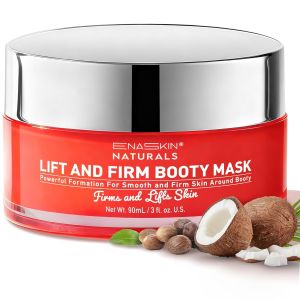 Enaskin Naturals Anti Body Firming Cream: Tightening & Lifting Booty Lotion with 3D Thermal Tech for Thighs Belly Bum & Women Sagging Skin Shea Butter & Coconut Oil 3.4 oz