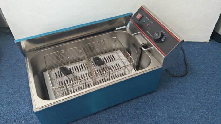 Commercial Electric Deep Fryer – 12L Capacity, 2500W, Temperature Adjustable 50-200°C, For Corn Dogs, Fries, Chicken