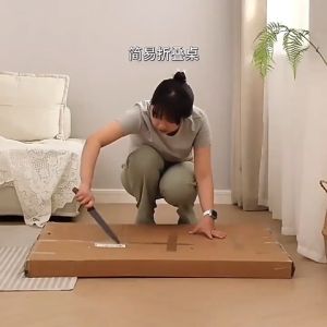 JIJI.SG Vesken Foldable Wooden Study Table Computer Desk Laptop Desk