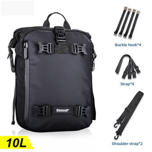 RhinoWalk 10-20-30L Waterproof Motorcycle Tail Bag Multifunction Saddle Rear Seat Rider