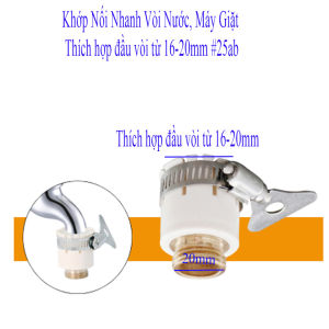 Khớp Nối Nhanh Vòi Nước Máy Giặt Đa Năng TI0499