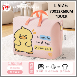 Blanket Storage Bag Moving Bag Clothes Quilt Closet Organizer Portable Travel Bag Large Capacity Moving Packing Tote Bag Durable Handbag Luggage Pack