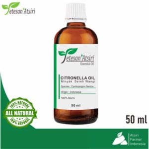 minyak atsiri sereh wangi asli murni penyulingan citronella pure essential oil aromatherapy therapeutic grade diffuser humidifier burner aromaterapi esensial essensial esential penyulingan tanpa campuran TETESAN ATSIRI 10ml 30ml 50ml original