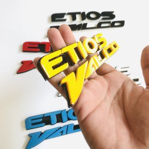 EMBLEM MOBIL ETIOS VALCO VARIASI MOBIL DENGAN HURUF TIMBUL 3D BAHAN FIBERGLASS