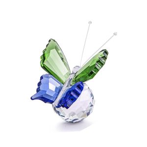 COMEMECO Đồ thủ công mỹ nghệ pha lê Tác phẩm điêu khắc bướm lấp lánh 3D Độc đáo Nhiều màu sắc Tượng Bướm Lấp Lánh Sáng tạo Đơn giản Đồ trang trí hình bướm ba chiều Để trang trí kệ bàn