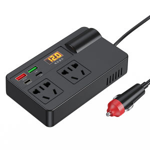 อินเวอร์เตอร์ เครื่องแปลงไฟรถยนต์ อินเวอร์เตอร์แปลงไฟ ตัวแปลงไฟ 12v 24v สากลเป็น 220v QC3.0 การชาร์จเร็ว ดิจิตอลจอแสดงผล ตัวแปลงไฟในรถยนต์ 300W รถอินเวอร์เตอร์ ตัวแปลงไฟฟ้า อินเวอร์เตอร์ไฟในรถยนต์ อินเวอร์เตอร์ในรถยนต์ ตัวแปลงไฟฟ้ารถ Car Power Inverter