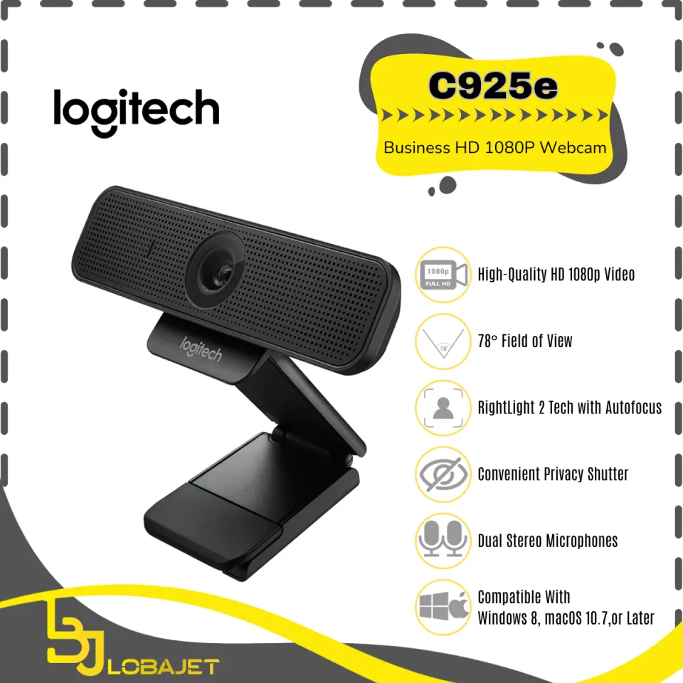 LOGITECH C925e Business HD 1080P Webcam Web Camera 1080P HD