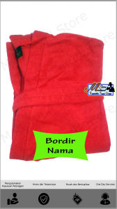 HANDUK KIMONO BORDIR NAMA DEWASA  / JUBAH HANDUK BORDIR NAMA JUMBO - POLOS - MICRO POLIESTER - Modmod Store