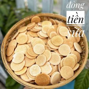 Bánh đồng tiền sữa tuổi thơ - đồ ăn vặt