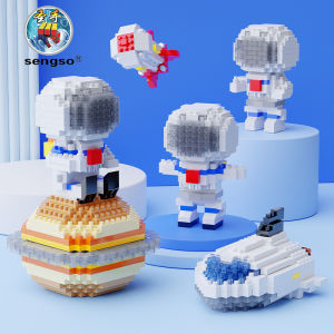 SENGSO Building Blocks Astronaut Spaceman Rocket Spaceship 280/420/843 PCS Brain Game Puzzle Toys Legos Toys Bagged/Original Boxed