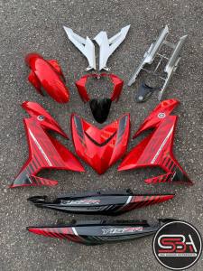 COVER SET Y15ZR V1 V2 RM7 MERAH 1ST EDITION 2015 COVERSET BODYSET Y15ZR Y15 YSUKU VELOZI SIAP TAMPAL KILANG MERAH PURBA