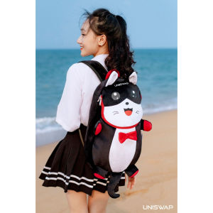 Balo mèo con màu đen đi họcđi chơi siêu cute