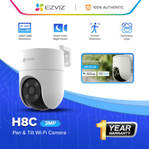 EZVIZ H8C Pro 3MP Outdoor Pan & Tilt Wi-Fi Camera Night Vision 360° Coverage Auto-Tracking Weatherproof