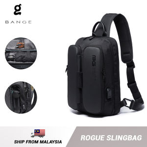 Bange Rogue USB Large Capacity Multi Compartment Bottle 9.7 Inch Ipad Hidden Card Pocket Outdoor Travel Business Men Sling Bag