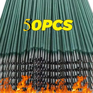 20/30/50Pcs Universal Green Welding Rod Electric Welding Solder Wires Rod Easy Melt Carbon Steel Cored Wire Rod Iron Sheets Soldering Tools
