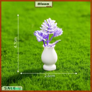 Follow Get New[Bloom Z] 1:12 Dollhouse Miniature Flowerpot Potted Plants Bonsai Model Garden Decor Toy Micro Landscape Doll House Accessories