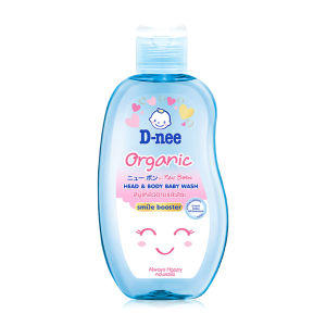 [SG INSTOCK] D-Nee Organic Head & Body Baby Wash Gluten Free (Organic Smile Booster Sakura) 380 ml