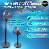 Alyes Air Circulator Crazy Fan Stand Table Kipas Angin Berdiri Adjustable Height Strong Wind