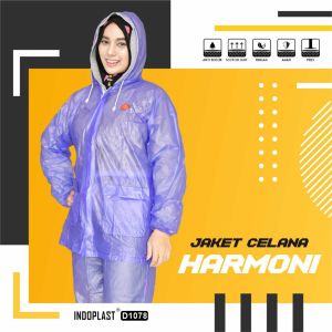 Jas Hujan Stelan Jaket Celana Harmoni Indoplast D1078 Mantel Skotlek ada Scotchlight