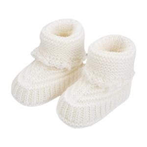 Baby Booties newborns First Walkers Soft Knit Shoes Elegant Knit Baby Booties Comfortable Wearing for Infant Boy & Girls