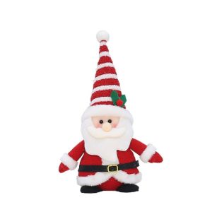 LIUJIR Plush Christmas Snowman Doll Sitting Cute Santa Claus Doll Toy Funny Elk Merry Christmas Decoration Xmas Festival Decor