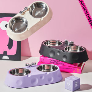 chén đôi inox phiên bản Luxury dành cho chó mèo - T3 PETS SHOP