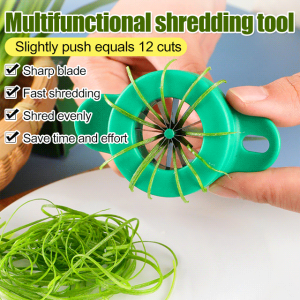 🌸Multipurpose vegetable shredder vegetable cutter vegetable shredder onion shredder green onion shredder kitchen 12-blade morning glory knife for cutting vegetables into strips