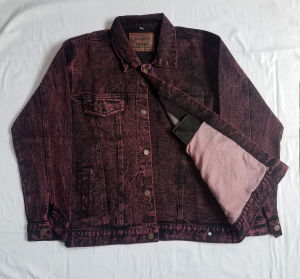 AWAS Jaket Jeans Denim Green Sandwash Hijau Acid