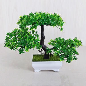 Azgalery PBP01 / Pot Bunga Bonsai Plastik Tanaman Palsu Dekorasi Rumah Import Artificial Flower Vas Bunga Buatan Dekor Ruangan / COD